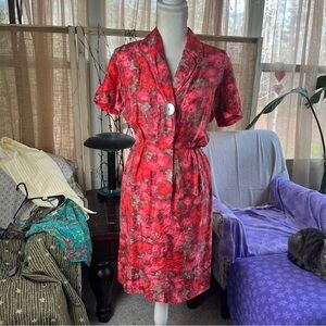 VTG Floral Dress sz s/m